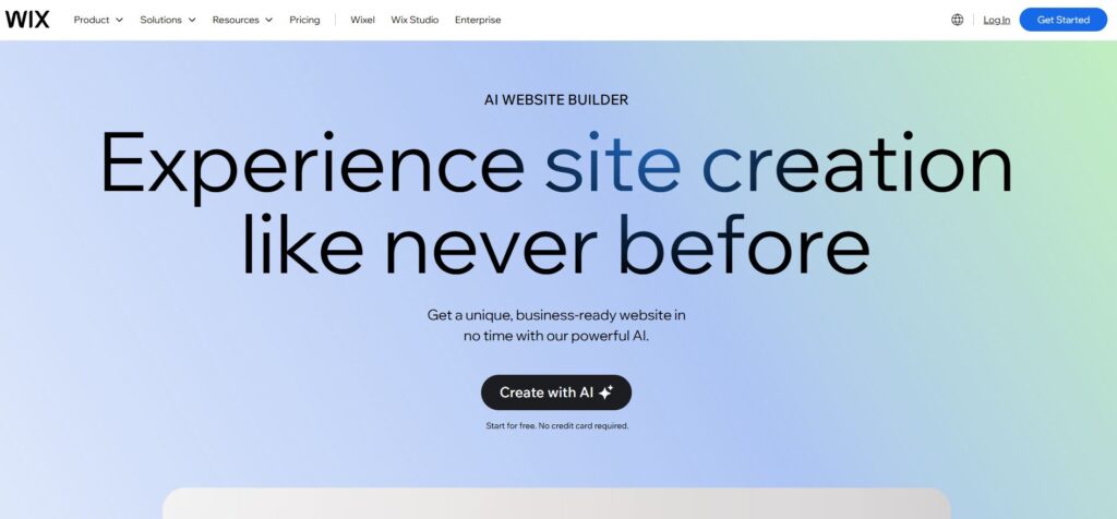 Wix - Guide, Anmeldelse og Priser 3 wix ai hjemmesidebygger