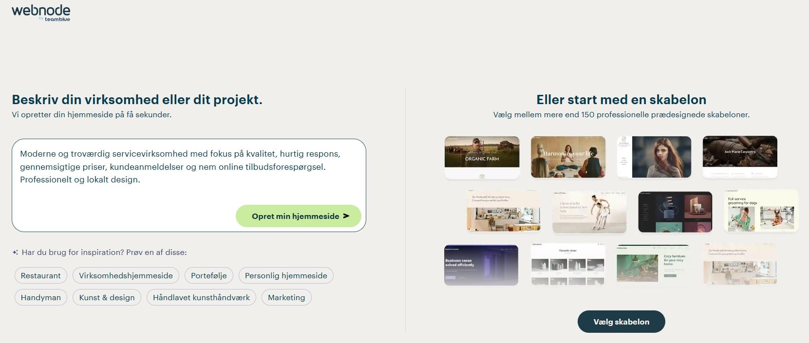 Hjemmeside til elektriker Hjemmeside til elektriker